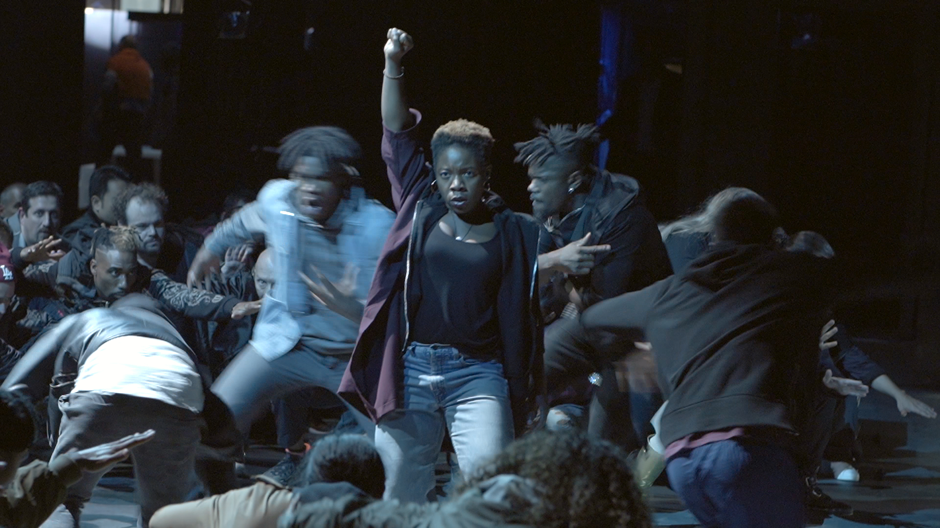 A group of dancers on stage from Gallant Indies
