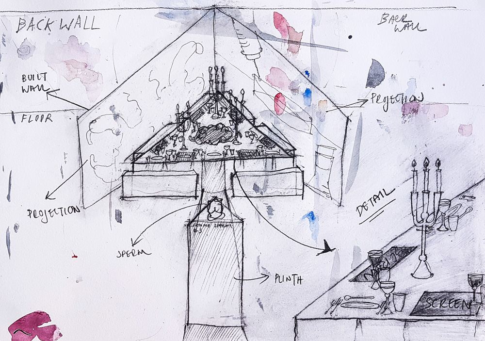 Sketch of details of in posse sketch