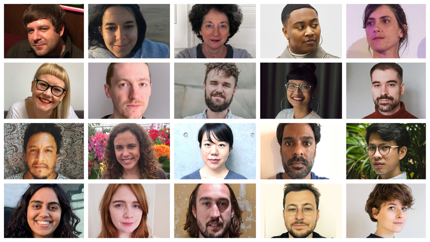 A composite image of Sheffield DocFest's artistic team for the 2021 festival