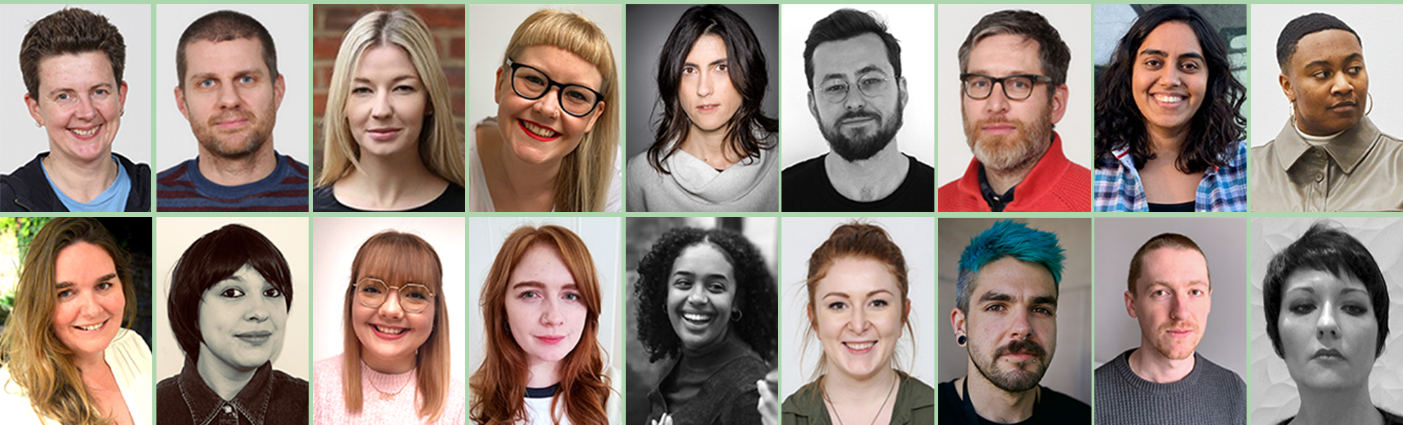 A composite of staff photos of the DocFest Team