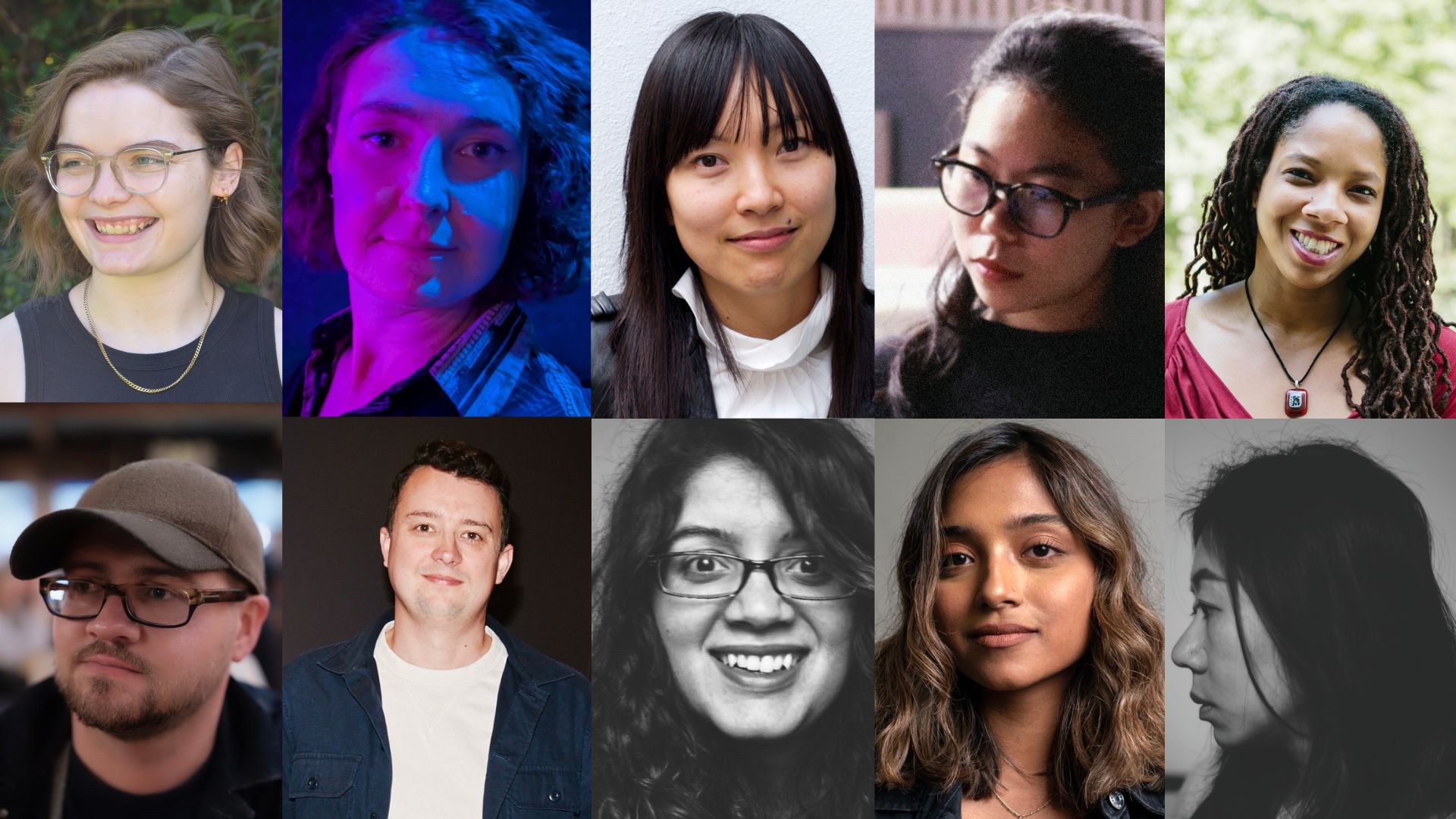 10 headshots of this year's Alternate Realities Artists