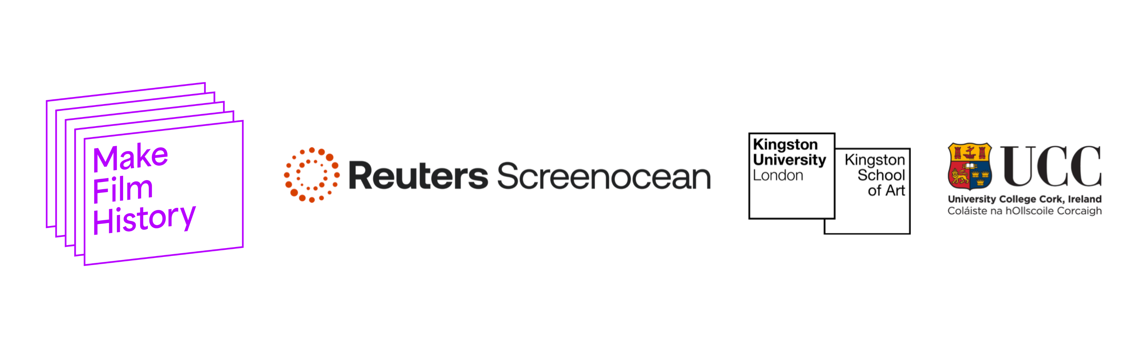 Make Film History, Reuters and Kingston University logo