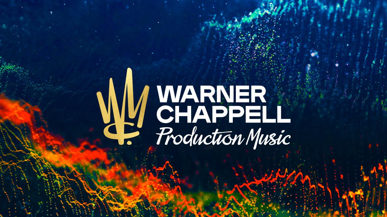 Brightly coloured sound waves.