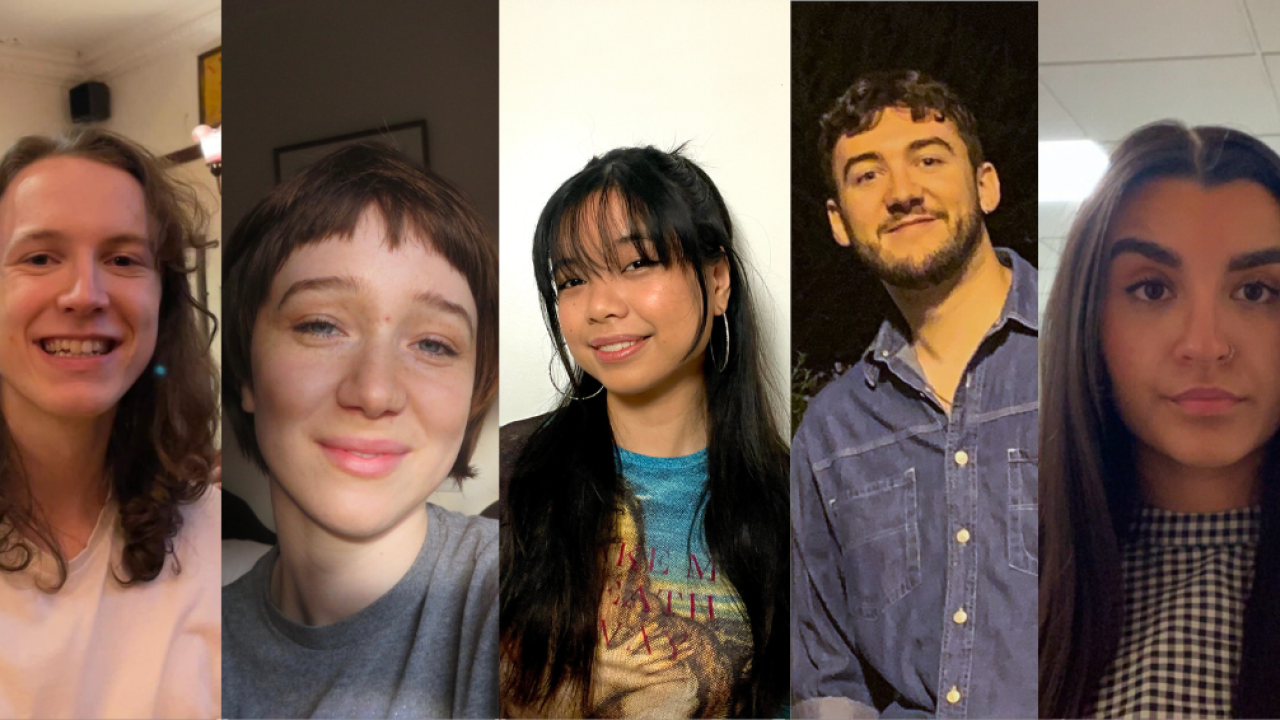 Headshot of five young people - our 2024 Youth Jurors