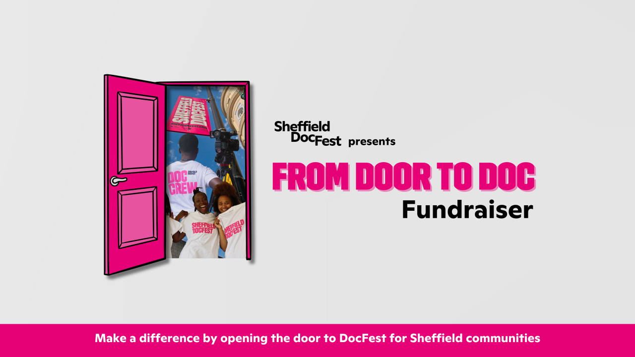 Our From Door To Doc Fundraiser graphic.