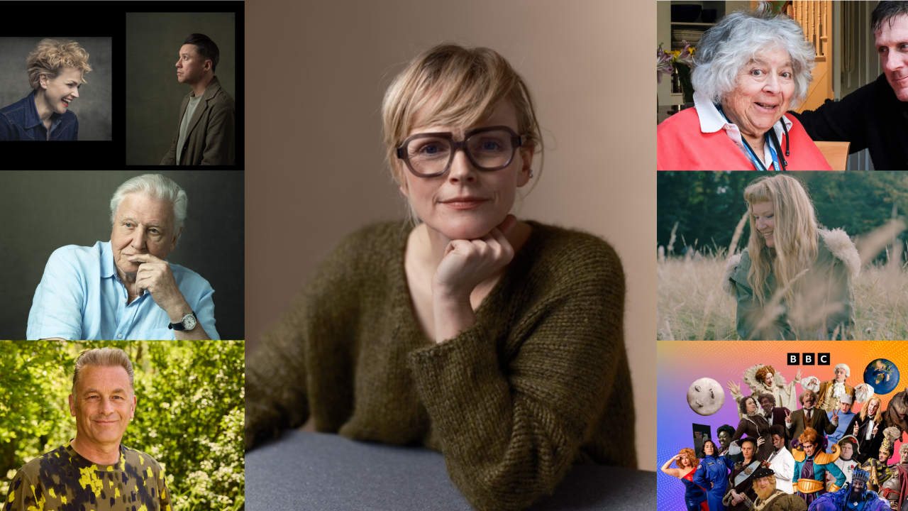 A collage showing some of the speakers and events which are part of Sheffield DocFest 2026.