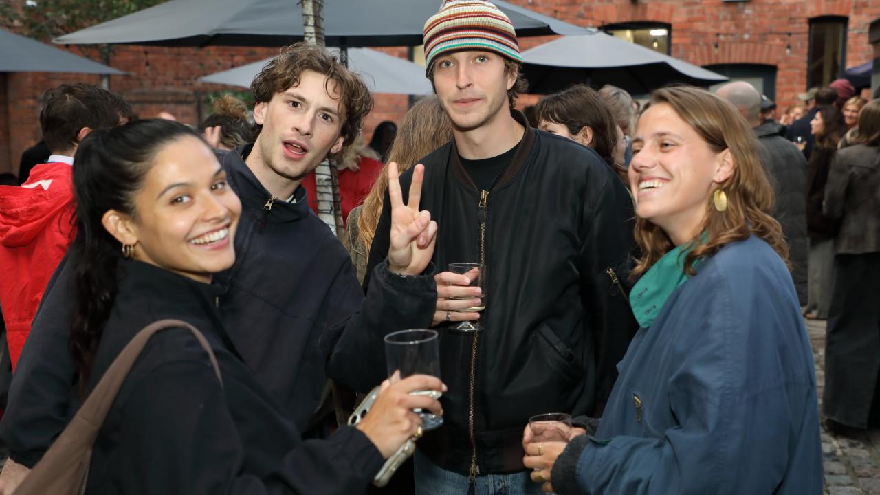 Festival goers enjoy catching up at the festival. 