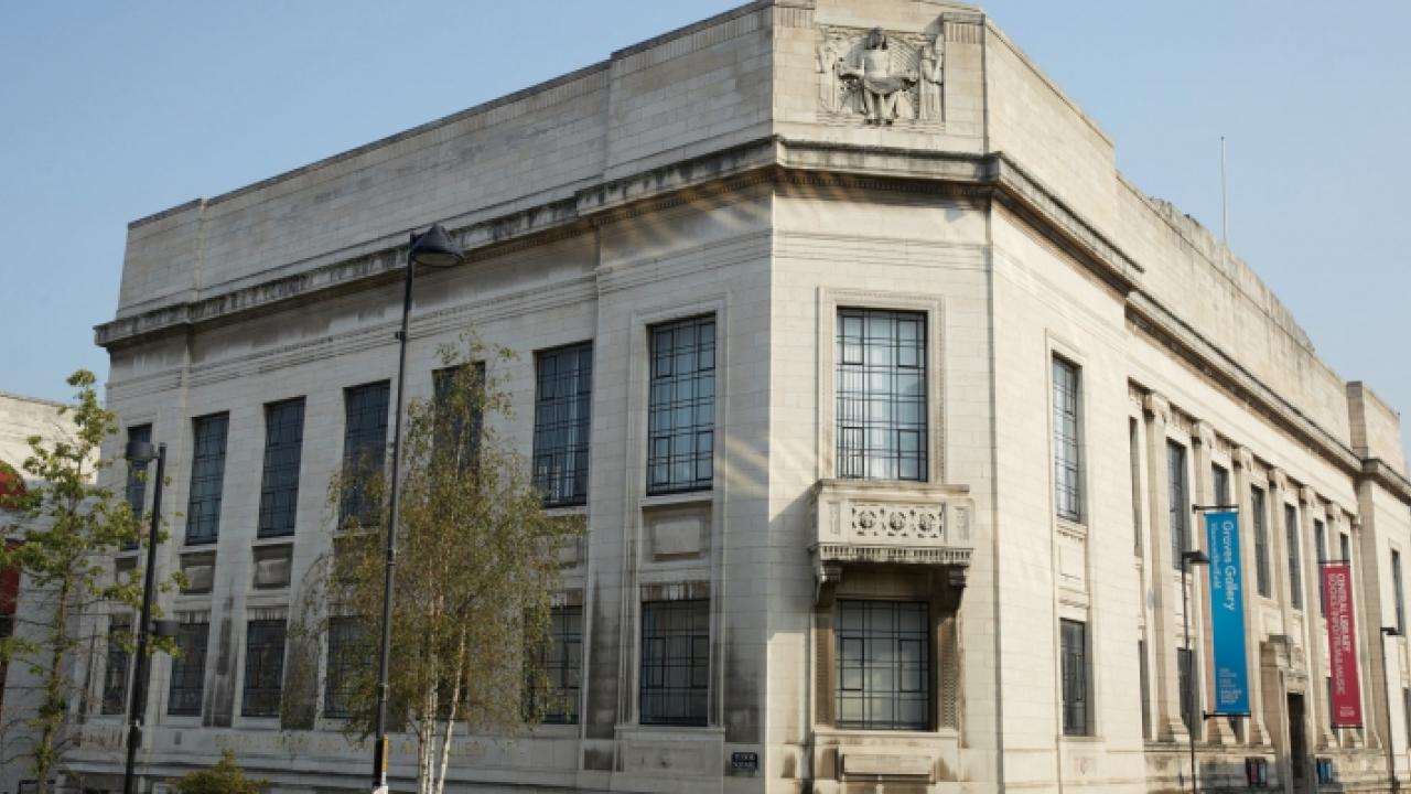 The exterior of Sheffield Central Library.