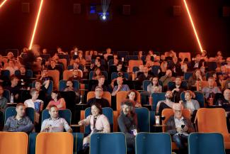 An audience in a cinema