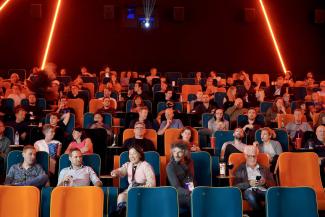 An audience in a cinema