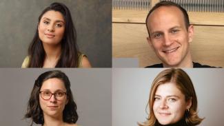 Four headshots of Climate Spring finalists
