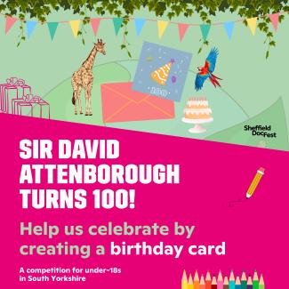 A graphic of our David Attenborough competition.