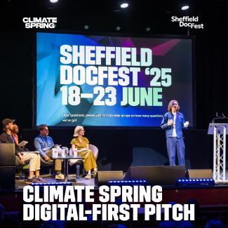 An image from last year's Climate Spring event, with this year's titles on it.