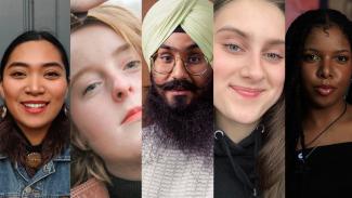 5 headshot photos of each of the Youth Jury 2026 cohort