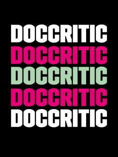 "DocCritic" written 5 times in bold alternating colours 